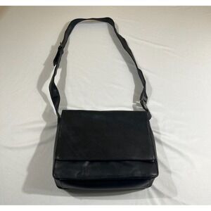 Worthington Womens Handbag Brown Genuine Leather Shoulder Bag Minimalist Classic